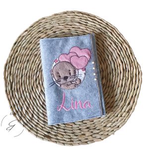 U-Heft Hülle Otter oder personalisiert mit Wunschmotiv und Namen