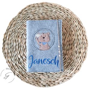 U-Heft Hülle Bär oder personalisiert mit Wunschmotiv und Namen