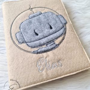 U-Heft Hülle Roboter oder personalisiert mit Wunschmotiv und Namen